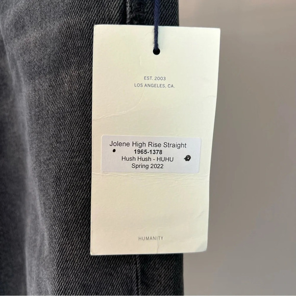 Citizens of Humanity Jolene High Rise Straight Leg Jeans Hush Hush 27 NWT Grunge - Picture 7 of 7